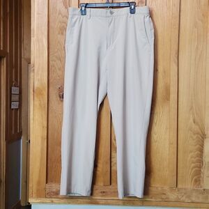 Izod Golf Athletic Lightweight Mid Rise Straight Fit Pants, 36 X 30, Tan